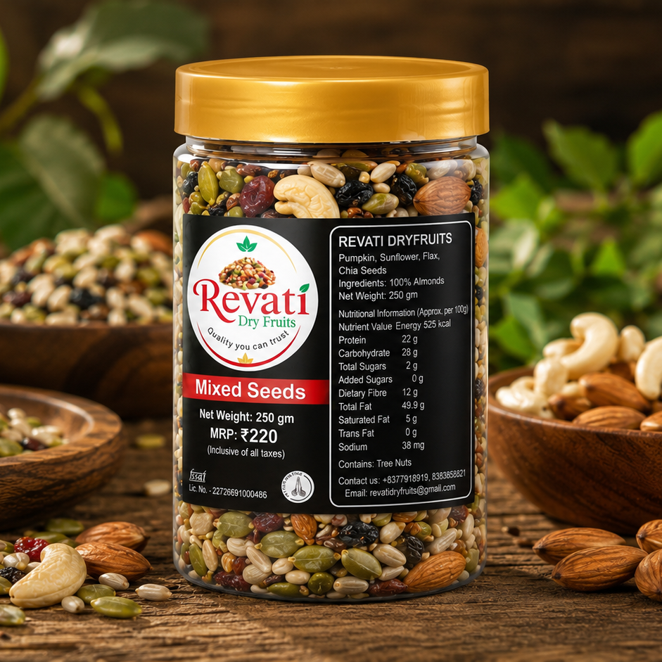 Mixed nuts and seeds